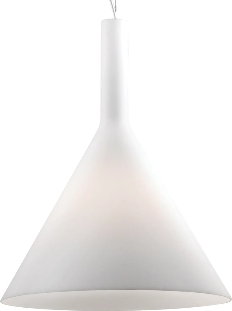 Suspensie Ideal Lux Cocktail SP1 Big, 1x60W, 40x55-126cm, alb