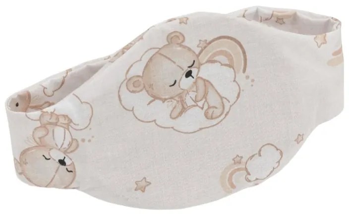 Centura anticolici reglabila Slim Kidizi Sleepy Bear, include pernuta seminte de in detasabila