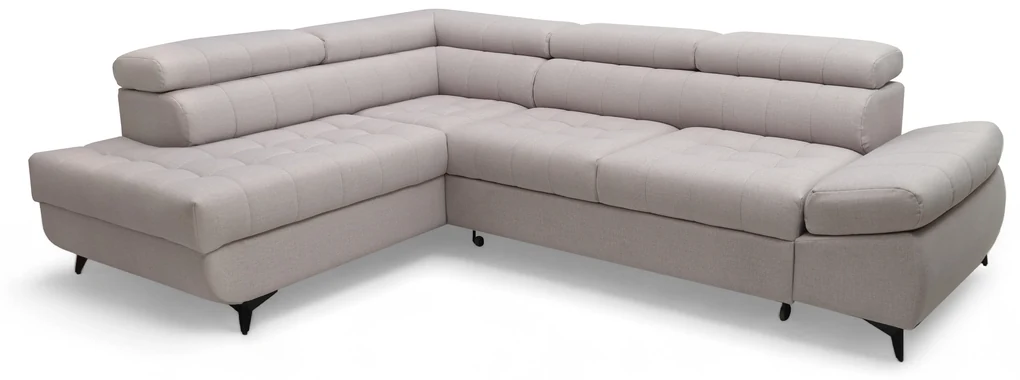 Colțar extensibil Valoris L stânga - bej țesătură Maya 01 - Oferta limitata