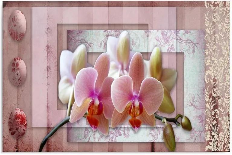 Tablou CARO - Pink Orchid 120x80 cm