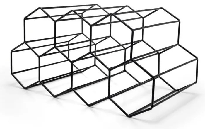 Raft negru de vin din metal - Leopold Vienna