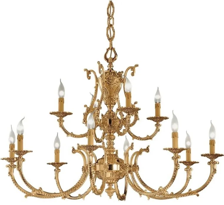 Candelabru 12 brate LUX realizat manual Ermes