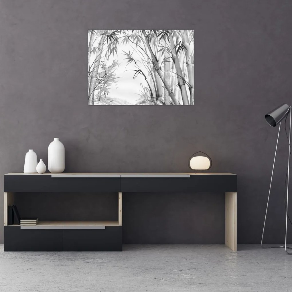 Tablou - Pădure de bambus (70x50 cm)