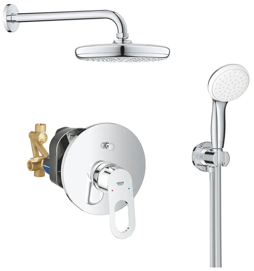 Sistem dus montaj incastrat Grohe Bauloop Perfect Shower,corp incastrat inclus