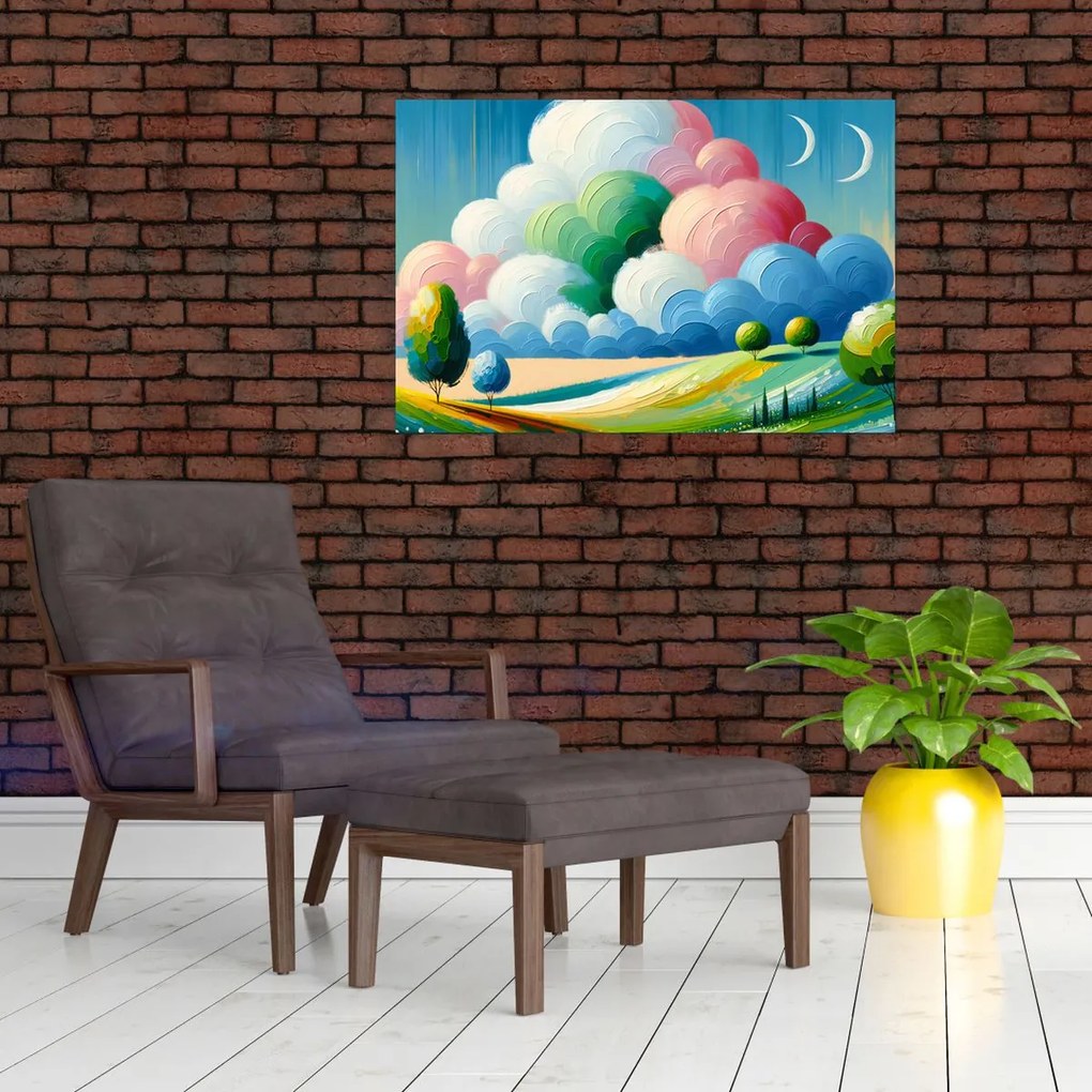 Tablou - Peisaj cu nor (90x60 cm)