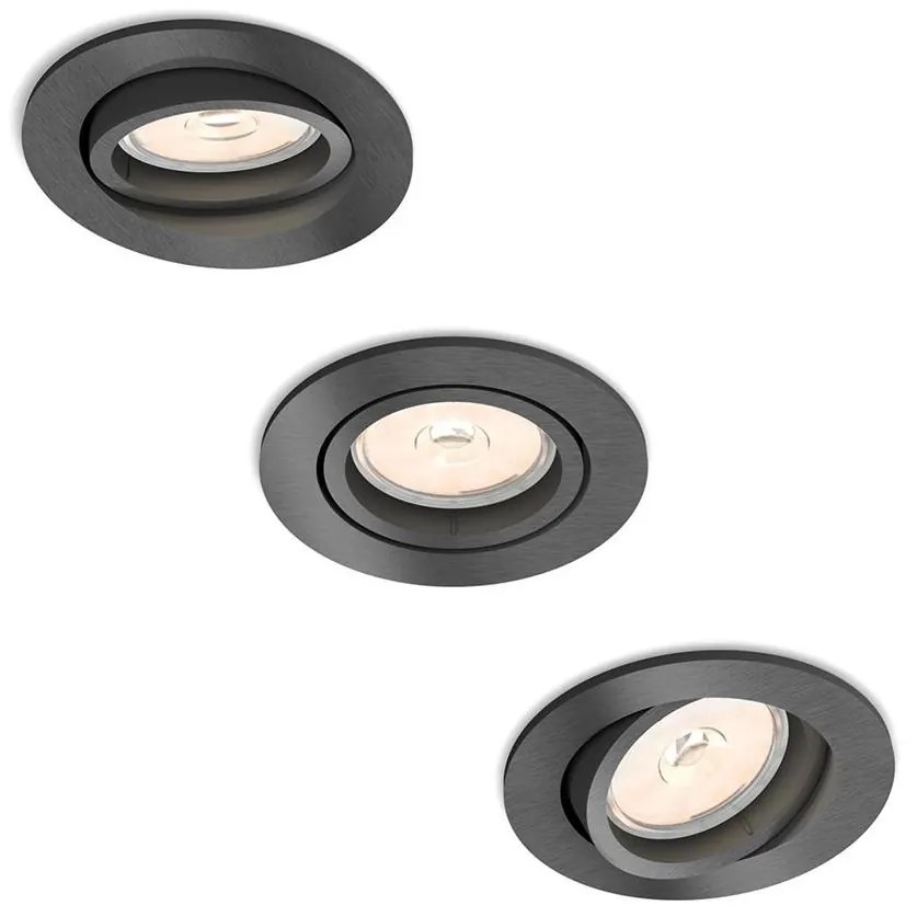 Philips 50393/99/PN - SET 3x Lampa incastrata MYLIVING DONEGAL 1xGU10/5,5W/230V