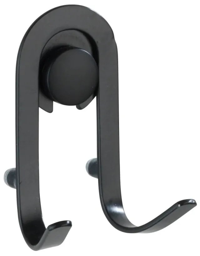Set 2 cârlige de perete Wenko Classic Plus, negru