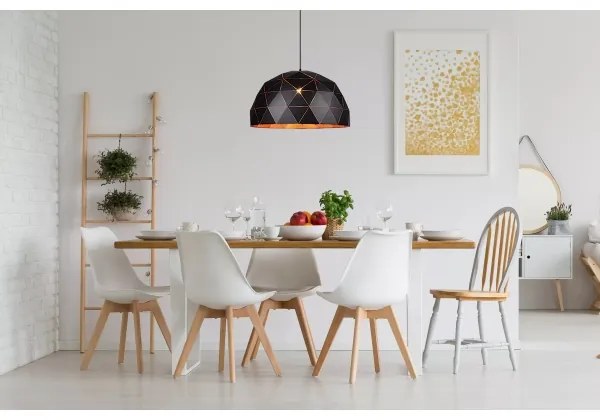 Lucide 21409/60/30 - Lampa suspendata OTONA 3xE27/60W/230V negru