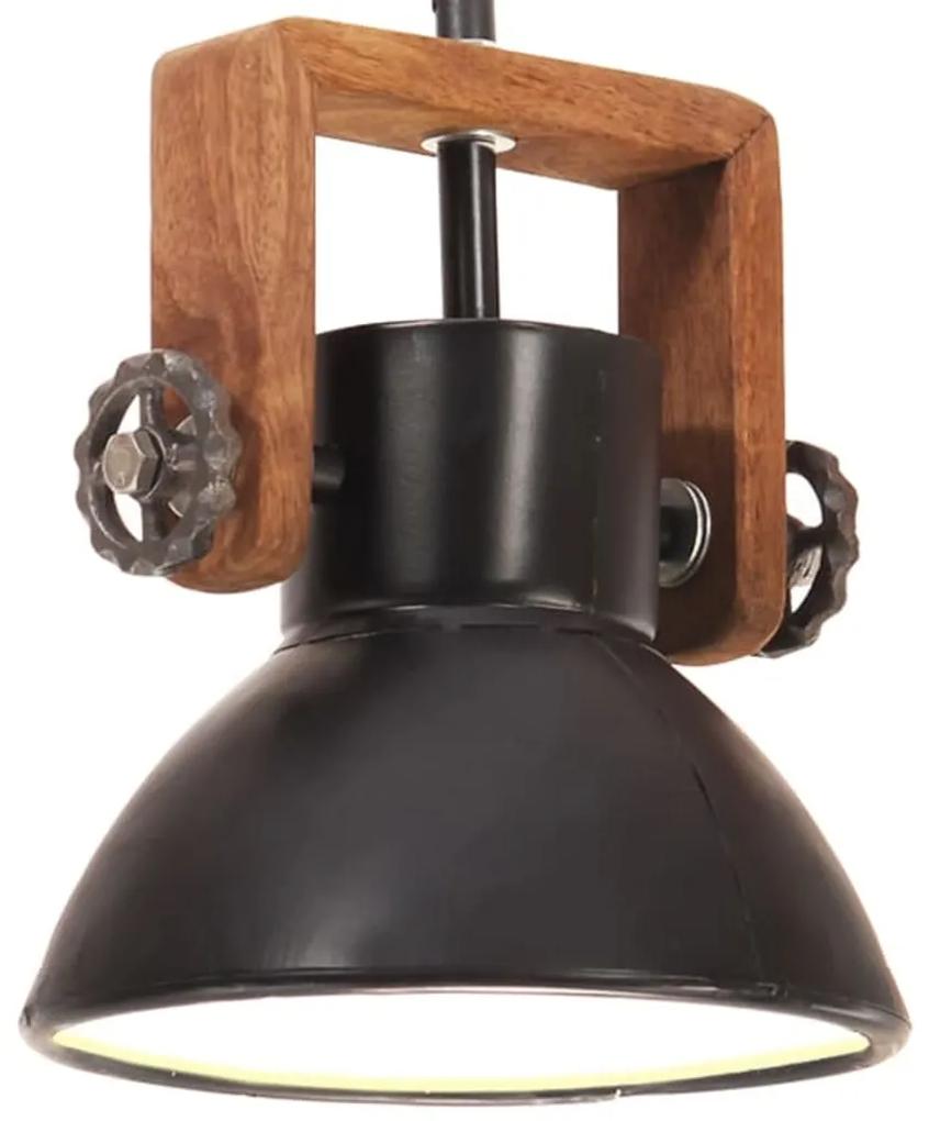 vidaXL Lampă suspendată industrială, 25 w, negru, 19 cm, e27, rotund