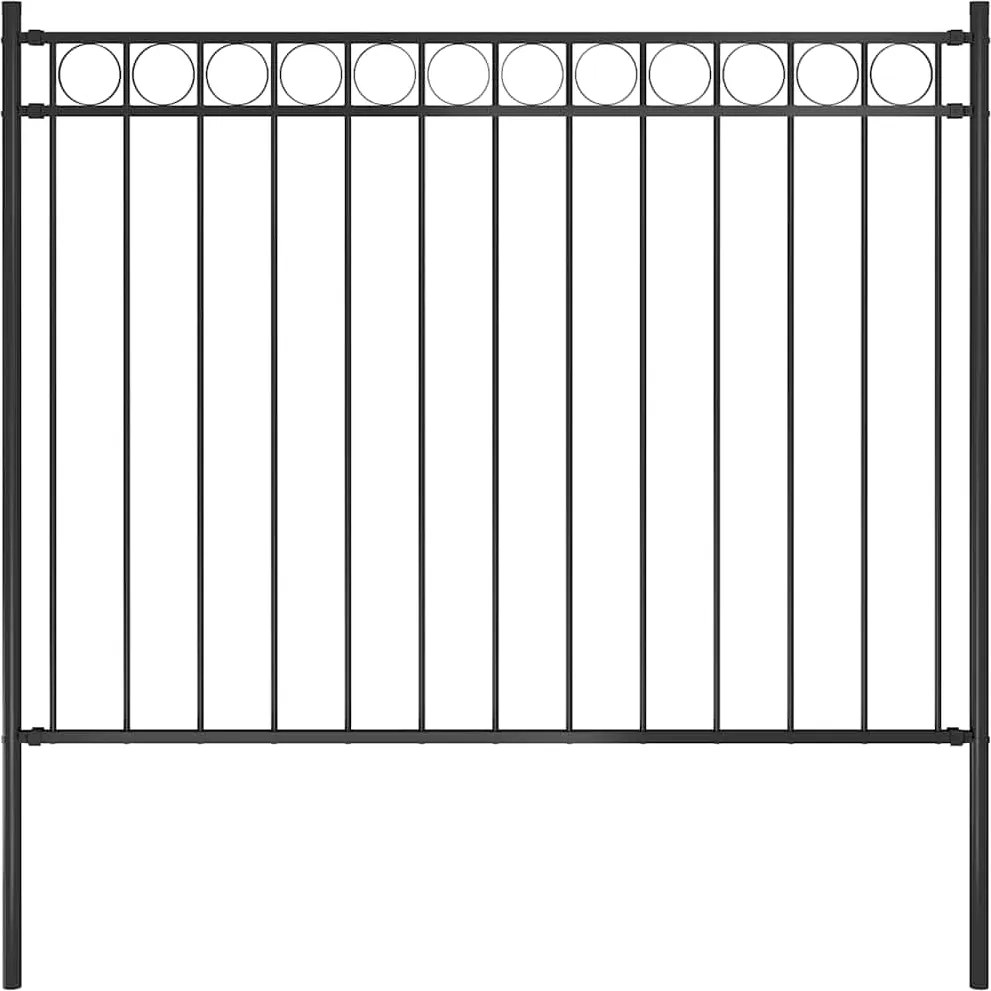 vidaXL Gard de grădină Assen oțel 1,7x1,2 m negru