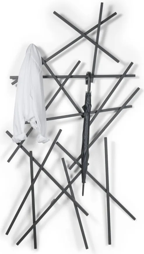 Cuier de perete negru din metal 100 cm Matches – Spinder Design