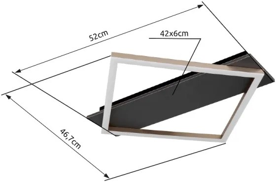 Plafonieră LED Globo 67330G-18 BEATRIX I LED/18W/230V