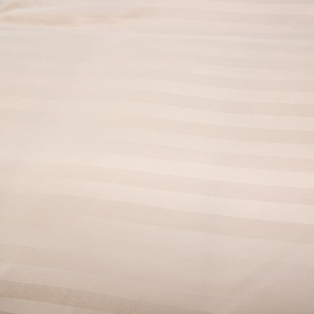 Lenjerie de pat hoteliera din microfibra crem, JASMINE - banda de 2 cm Dimensiune lenjerie de pat: 70 x 90 cm | 140 x 200 cm