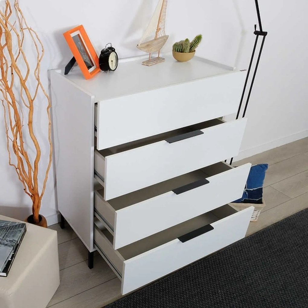 Dulap, Hanah Home, Sfn-1740-Dd-1, 80x104x44 cm, Alb