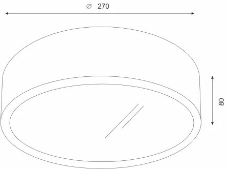 Plafonieră LED Brilagi CARVALHO 1xE27/60W/230V stejar nuc d. 27 cm