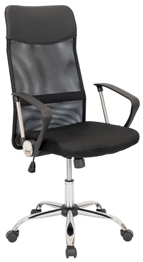 Scaun rotativ ergonomic de birou Fit, negru