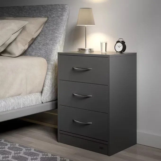 Deuba Set 2 noptiere Eloise 54x39x28 cm - LED antracit