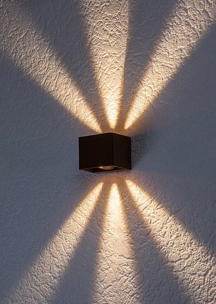 Aplica de exterior iluminat ambiental, Protectie IP54 Hallstatt maro