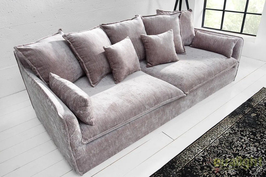 Canapea confortabila Heaven, catifea taupe A-38570 VC