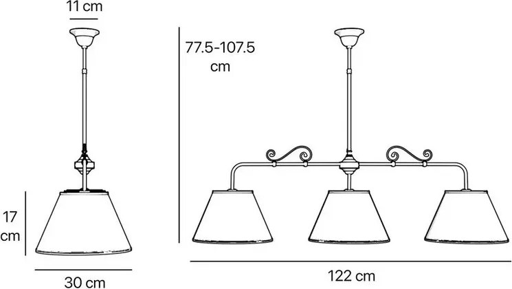 Lustra suspendata design clasic italian Bruxelles