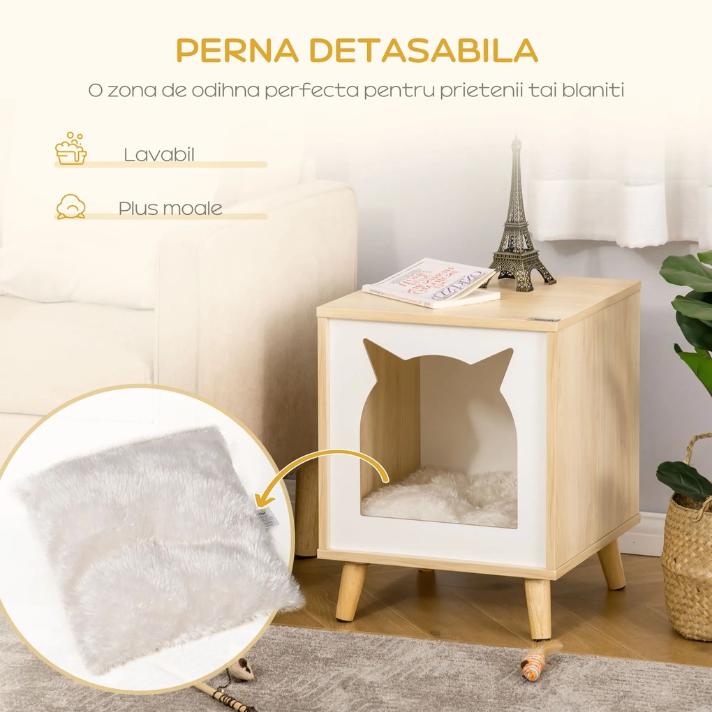 Culcus 2 in 1 pentru pisici PawHut, 40x40x50 cm | AOSOM RO
