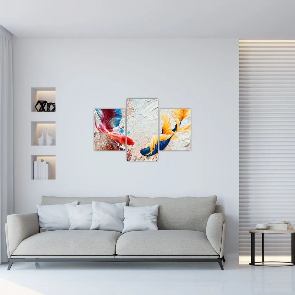 Tablou - Pești războinci (90x60 cm)