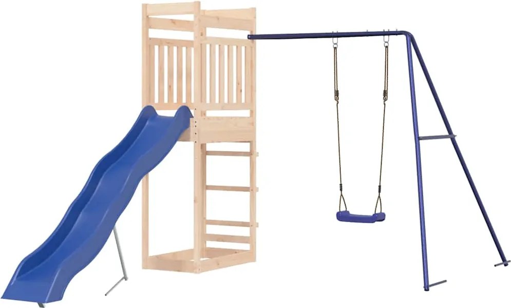 vidaXL Set de joacă pentru exterior, lemn masiv de pin