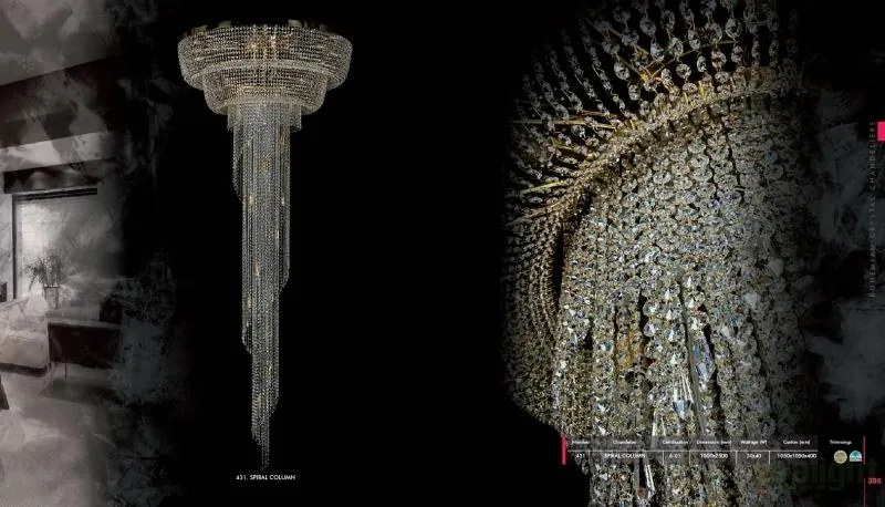 Lustra XXL Cristal Bohemia Exclusive diam.100cm SPIRAL COLUMN CE