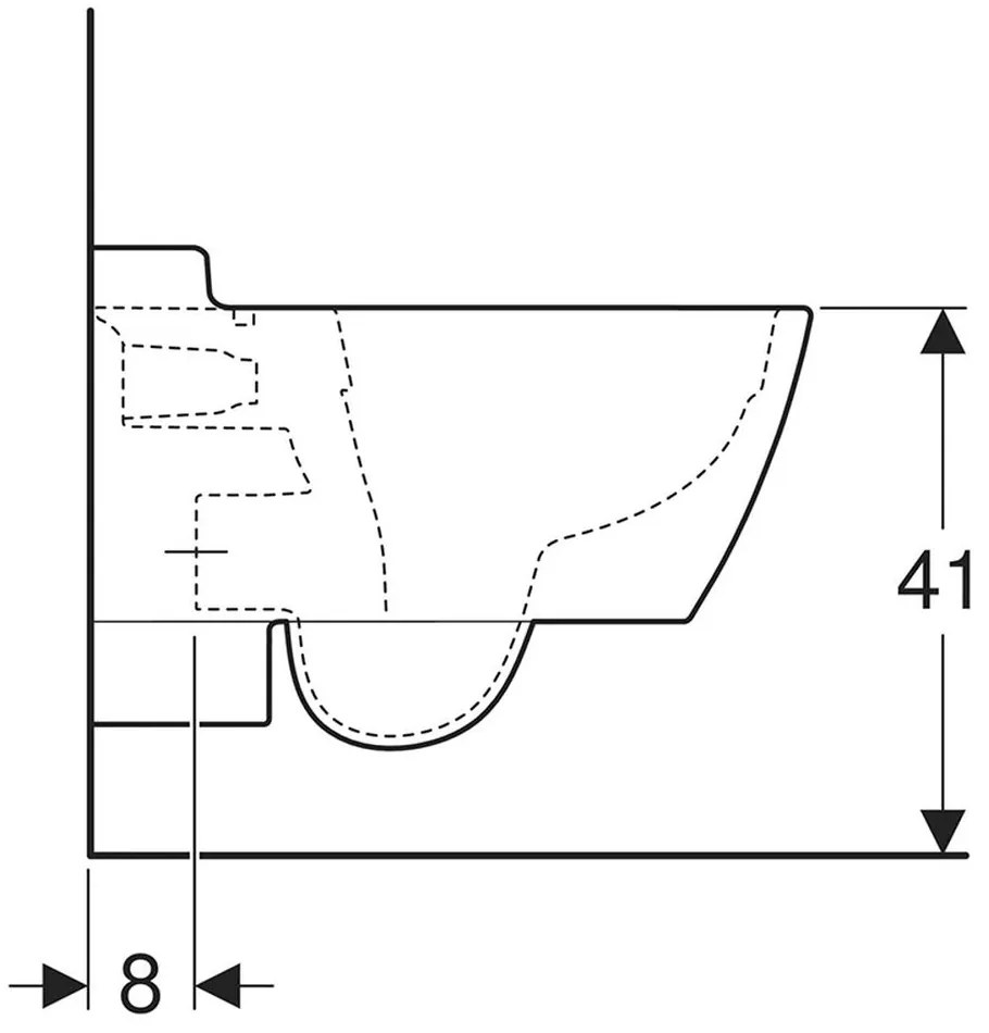 Vas Wc suspendat rimfree, spalare verticala, Xeno2, alb, Geberit