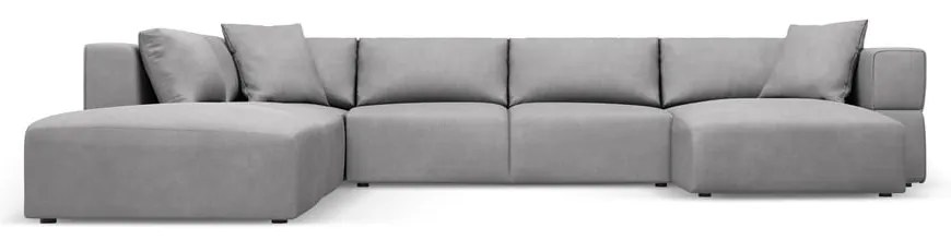 Colțar gri deschis (cu colț pe partea stângă /în formă de "U") Esther – Milo Casa