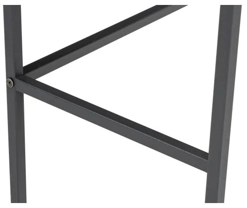 Masă consolă CANVAS 80x100 cm pin atlantic/negru