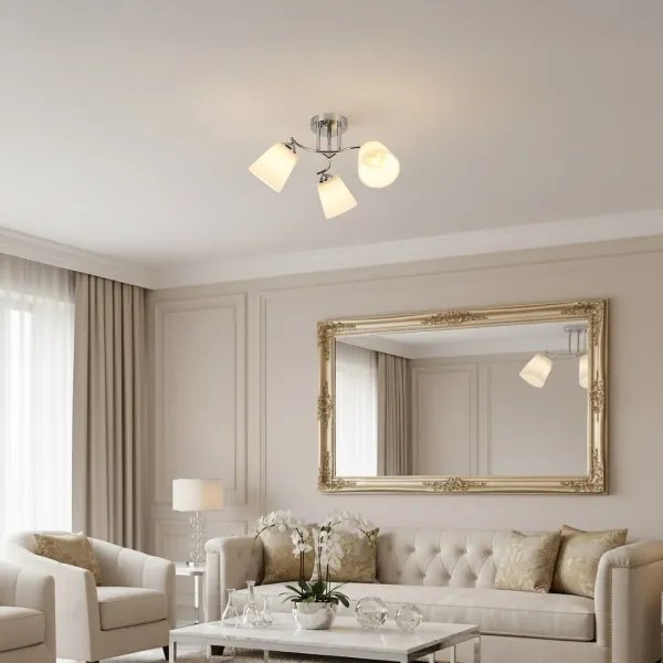 Lustră aplicată PAFOS 3xE27/15W/230V crom lucios