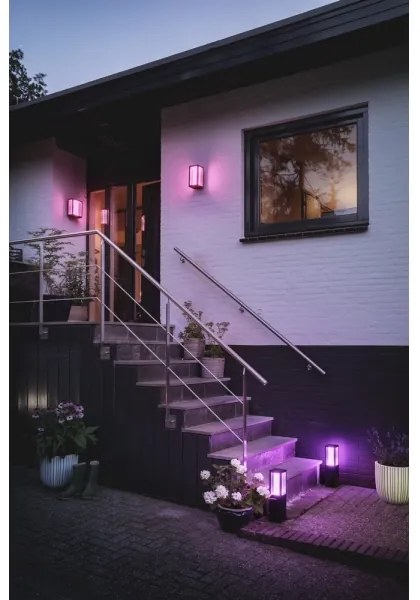 Philips 17430/30/P7 - Lampă LED RGBW Hue IMPRESS exterior 2x8W IP44