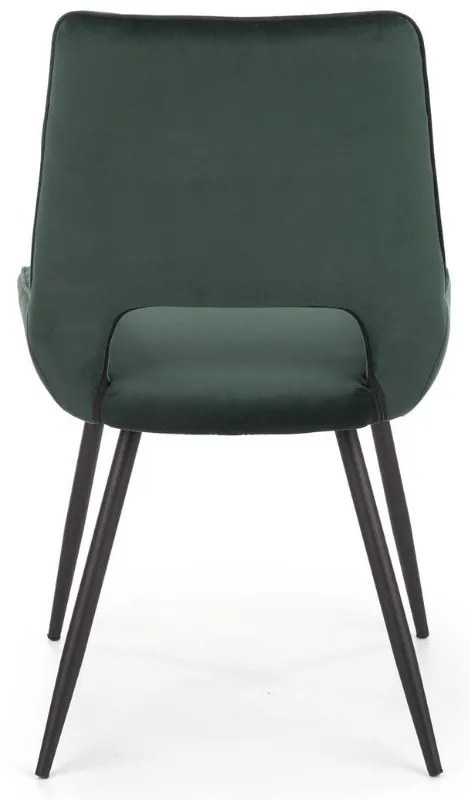 Scaun de bucaterie Thesia, verde/negru