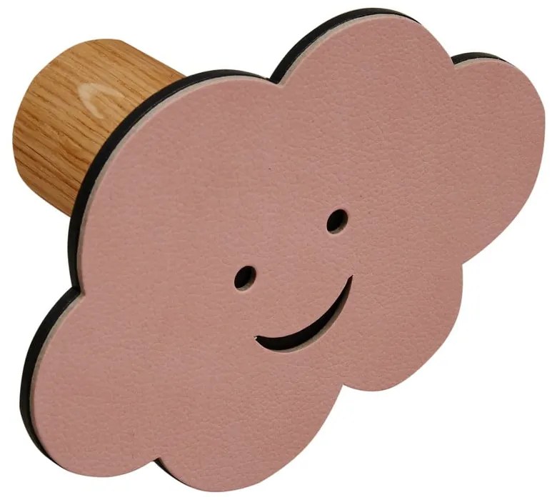 Cârlig roz de montat pe perete din oțel Cloud Dot Nupo – LIND DNA