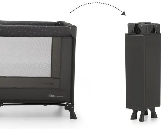 Pătuț de voiaj KINDERKRAFT JOY gri