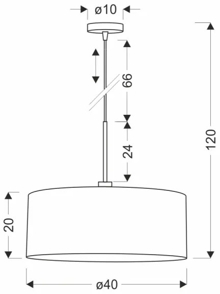 Lustră suspendată VANTI pe cablu 1xE27/40W/230V cărămiziu