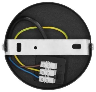 Lustru suspendat pe cablu SARTA, 1xE27/60W/230V, Ø45 cm, negru/jută