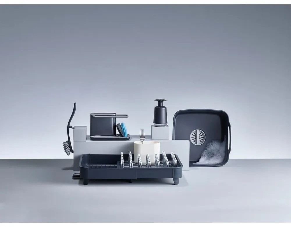 Suport ajustabil pentru scurs vase Joseph Joseph Extend, gri