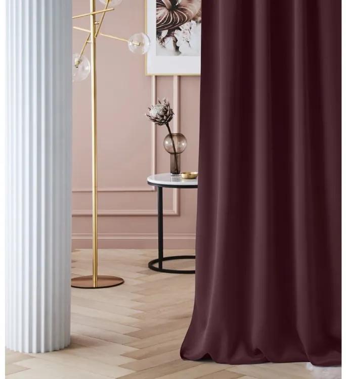 Draperie opacă burgundy cu rejansă 140 x 250 cm
