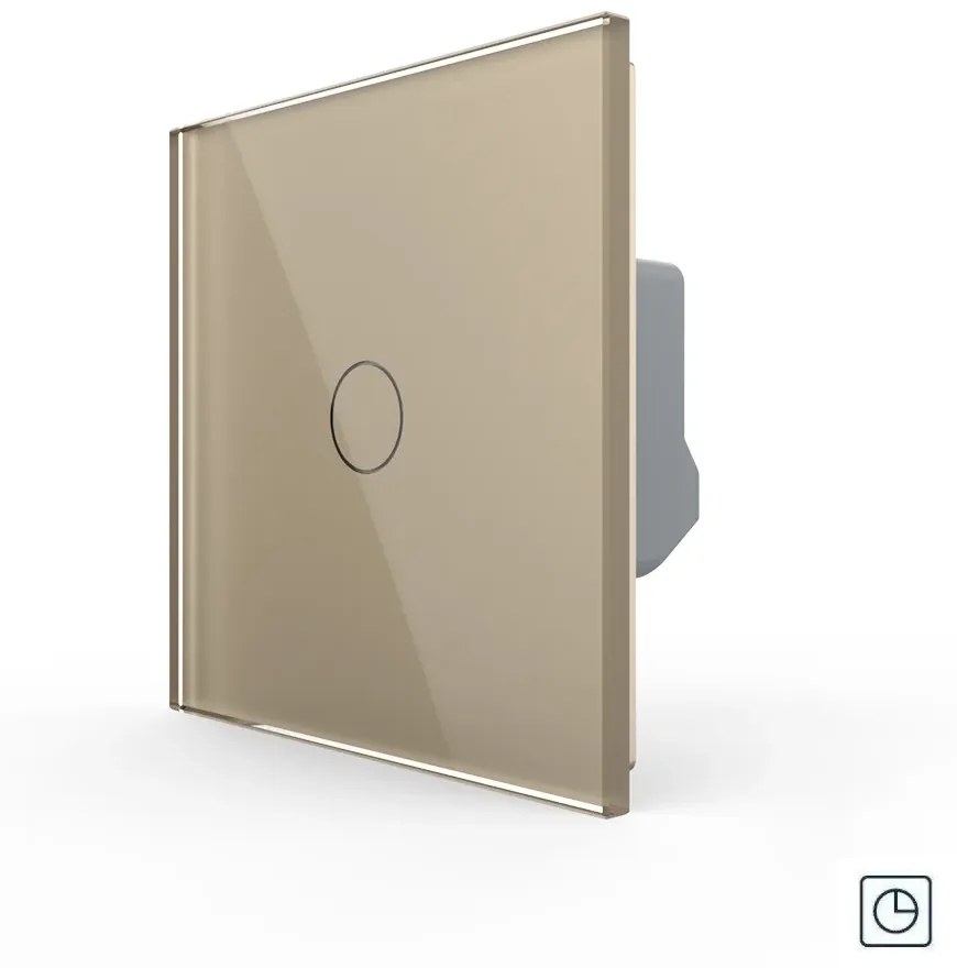 Intrerupator Simplu cu Timer LIVOLO Din Sticla – Serie Noua