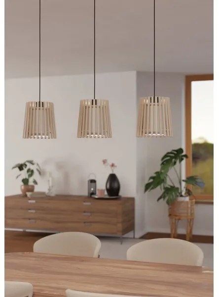 Lustră pe cablu Eglo 900903 FATTORIA 3xE27/25W/230V