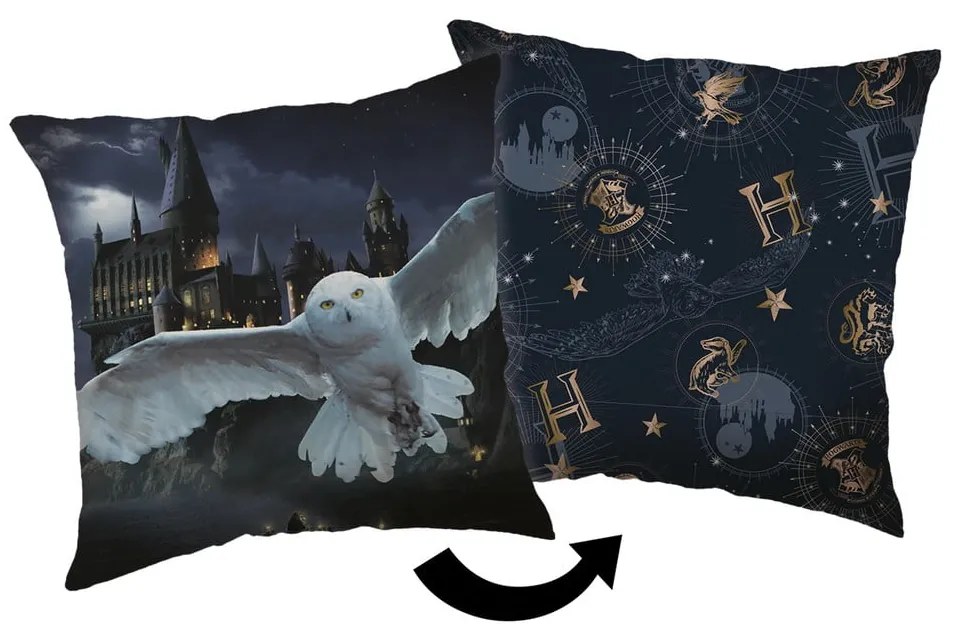 Pernă pentru copii 40x40 cm Harry Potter "Hogwarts" – Jerry Fabrics