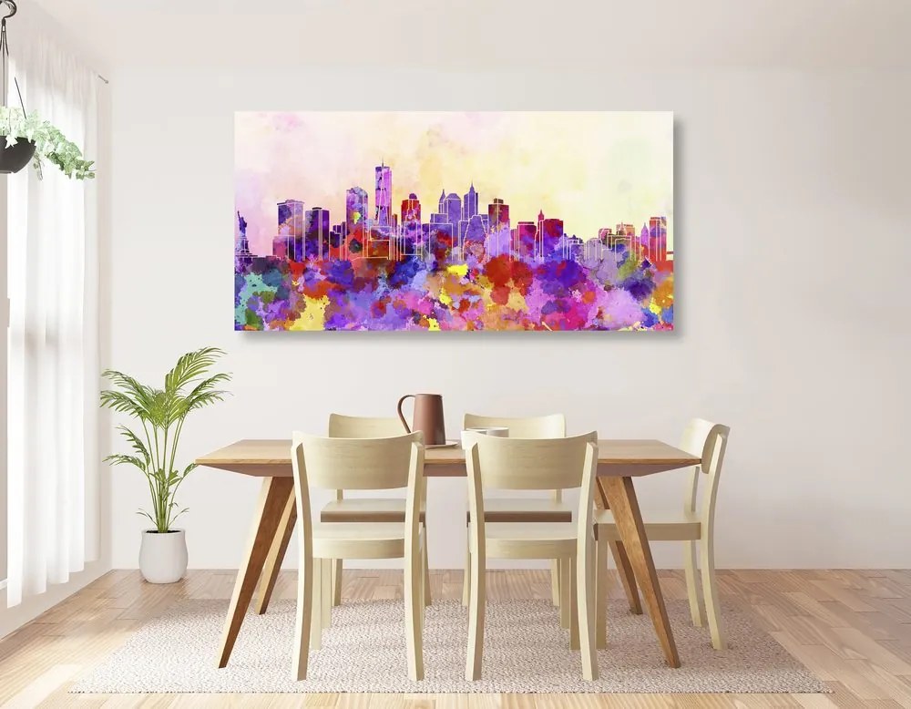 Tablou New York în design de acuarelă