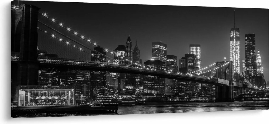 Tablou cu podul Brooklin în New York (120x50 cm)