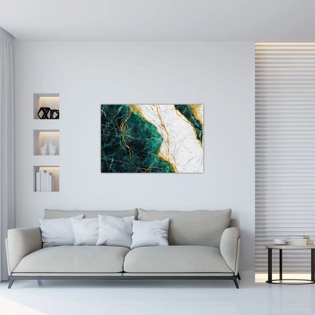 Tablou - Marmură turcoaz (90x60 cm)