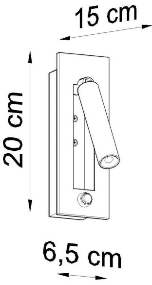 Spot de perete ENIF 1xG9/12W/230V Sollux SL.0956