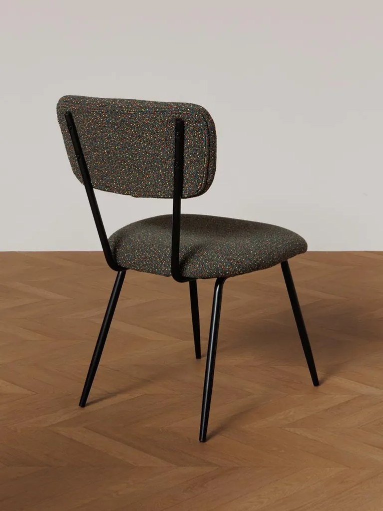 Scaun dining multicolor din textil, Kiwi