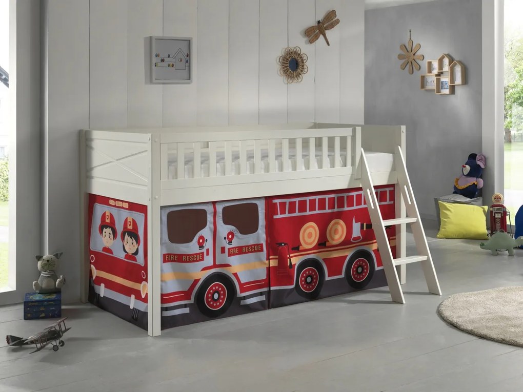Set SCOTT format în vagonul de dormit înalt și cortina de joc FIRE TRUCK.