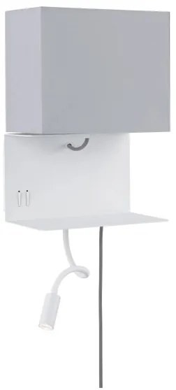 Paulmann 78913 - Aplica de perete MERANI 230V, LED/2,5W + 1xE27/40W cu port USB